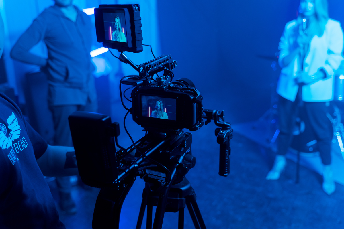 A Musician Being Recorded